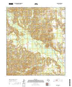 2019 Map of Lake Leon, 2019 Print