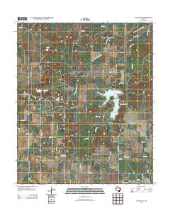 2012 Map of Lake Olney, 2012 Print