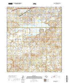 2019 Map of Lake Wichita, 2019 Print