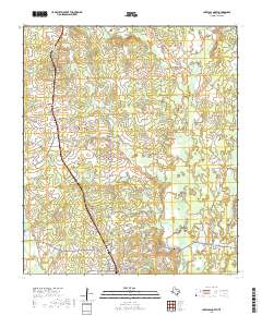 2019 Map of Lovelady North, 2019 Print