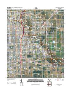 2012 Map of Lubbock East, 2012 Print