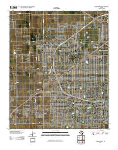2010 Map of Lubbock West, 2010 Print