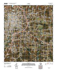 2010 Map of Lufkin, 2010 Print