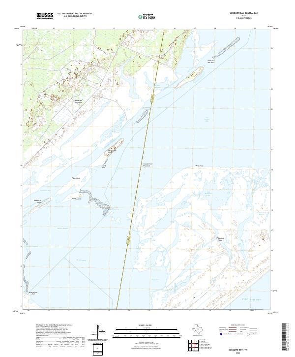 2022 Map of Mesquite Bay, 2022 Print