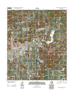 2012 Map of Mineral Wells East, 2012 Print