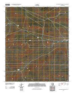 2010 Map of Molesworth Mesa South, 2010 Print