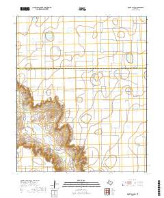 2019 Map of Mount Blanco, 2019 Print