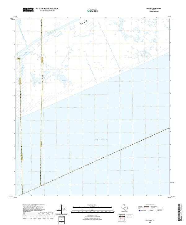 2022 Map of Mud Lake, 2022 Print