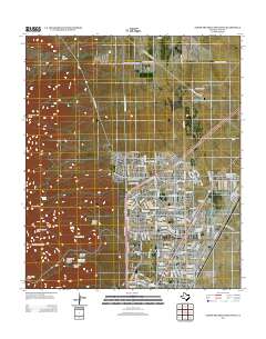 2012 Map of North Franklin Mountain, 2012 Print