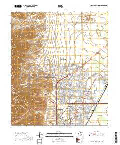 2019 Map of North Franklin Mountain, 2019 Print