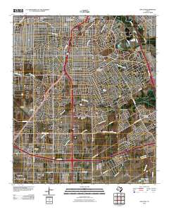 2010 Map of Oak Cliff, 2010 Print