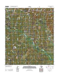 2013 Map of Oakhurst, 2013 Print