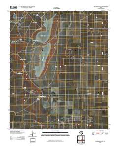 2010 Map of Oklahoma Flat, 2010 Print