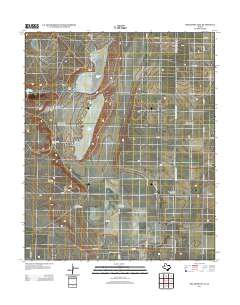 2012 Map of Oklahoma Flat, 2012 Print