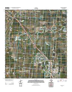 2013 Map of Olmito, 2013 Print
