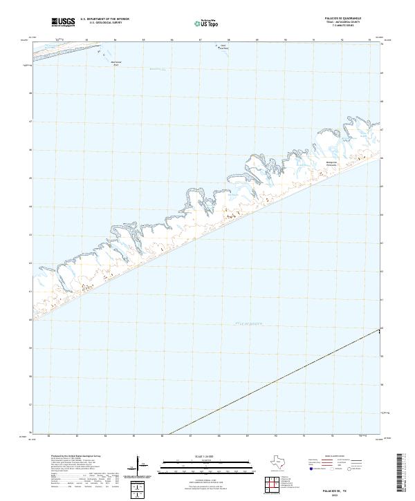 2022 Map of Palacios SE, 2022 Print