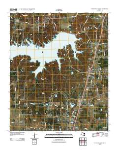 2011 Map of Pat Mayse Lake East, 2011 Print