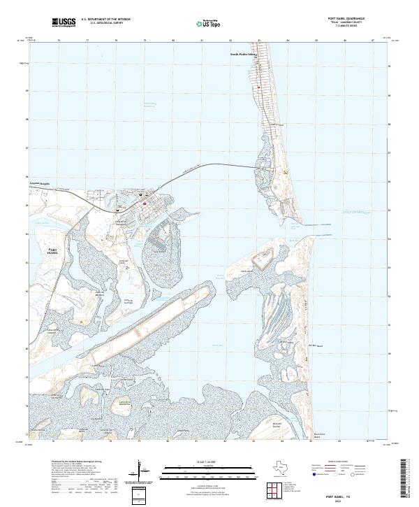 2022 Map of Port Isabel, 2022 Print