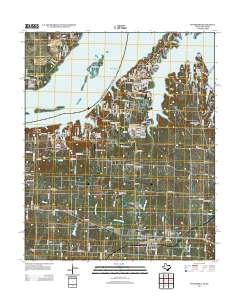 2013 Map of Pottsboro, 2013 Print