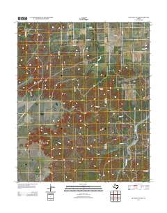 2012 Map of Quitaque Peaks, 2012 Print