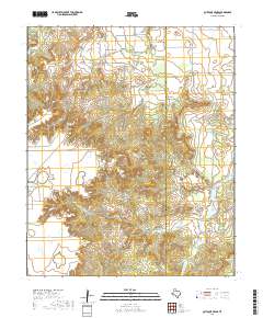 2019 Map of Quitaque Peaks, 2019 Print