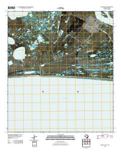 2010 Map of Sabine Pass, 2010 Print