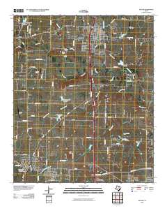 2010 Map of Sanger, 2010 Print