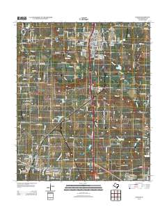 2013 Map of Sanger, 2013 Print