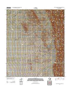 2012 Map of Seven Heart Gap NW, 2012 Print