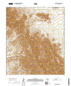 2019 Map of Sierra Blanca SW, 2019 Print