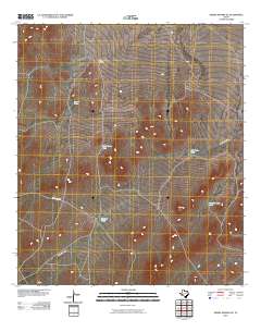 2010 Map of Sierra Madera SE, 2010 Print