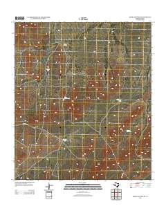 2012 Map of Sierra Madera SE, 2012 Print