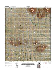 2012 Map of Sixteen Mountains, 2012 Print
