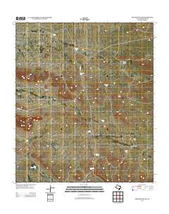 2012 Map of Sneed Mountain, 2012 Print