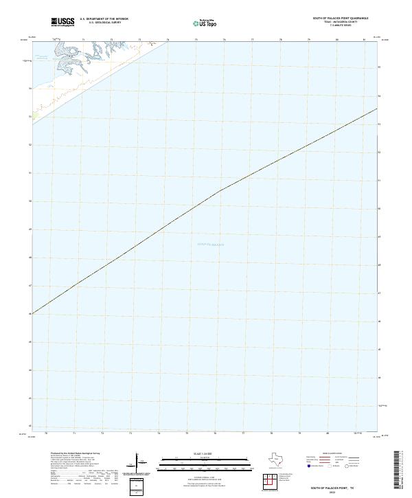 2022 Map of South of Palacios Point, 2022 Print