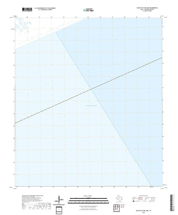2022 Map of South of Star Lake, 2022 Print