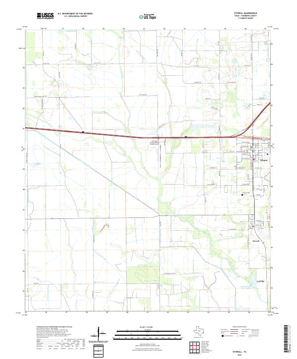 2022 Map of Stowell, 2022 Print