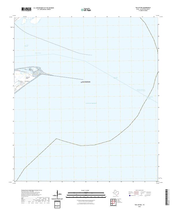 2022 Map of The Jetties, 2022 Print