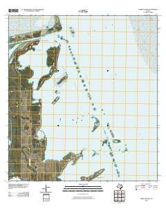 2010 Map of Three Islands, 2010 Print