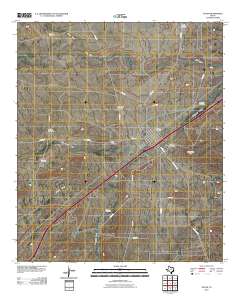 2010 Map of Toyah, 2010 Print