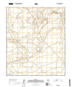 2019 Map of Toyah Lake, 2019 Print