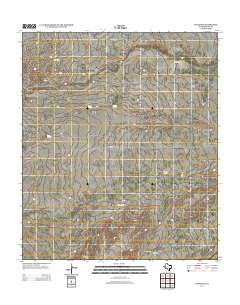 2013 Map of Toyah SW, 2013 Print