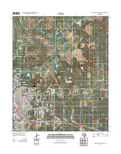 2013 Map of Wichita Falls East, 2013 Print