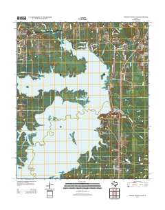 2013 Map of Wright Patman Lake, 2013 Print