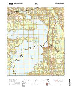 2019 Map of Wright Patman Lake, 2019 Print