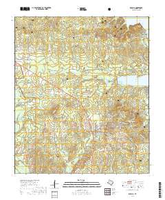 2019 Map of Zavalla, 2019 Print