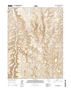 2014 Map of Agency Draw NW, 2014 Print