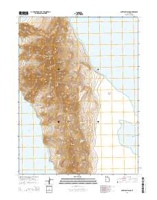 2014 Map of Antelope Island, 2014 Print