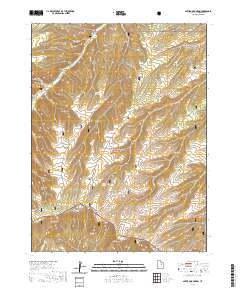 2020 Map of Anthro Mountain, 2020 Print