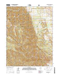 2014 Map of Beehive Peak, 2014 Print